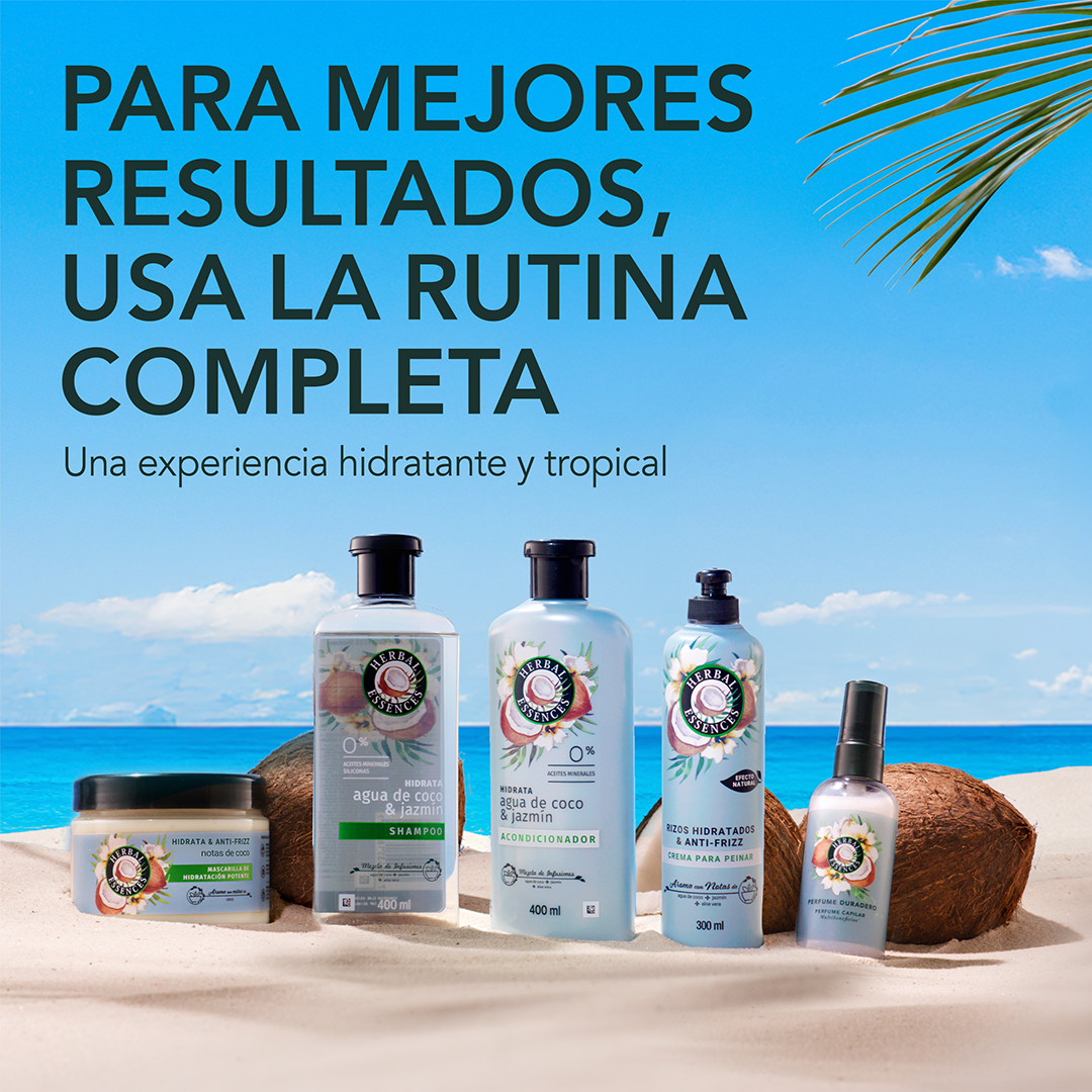 Para mejores resultados, usa la colección de Agua de Coco completa
