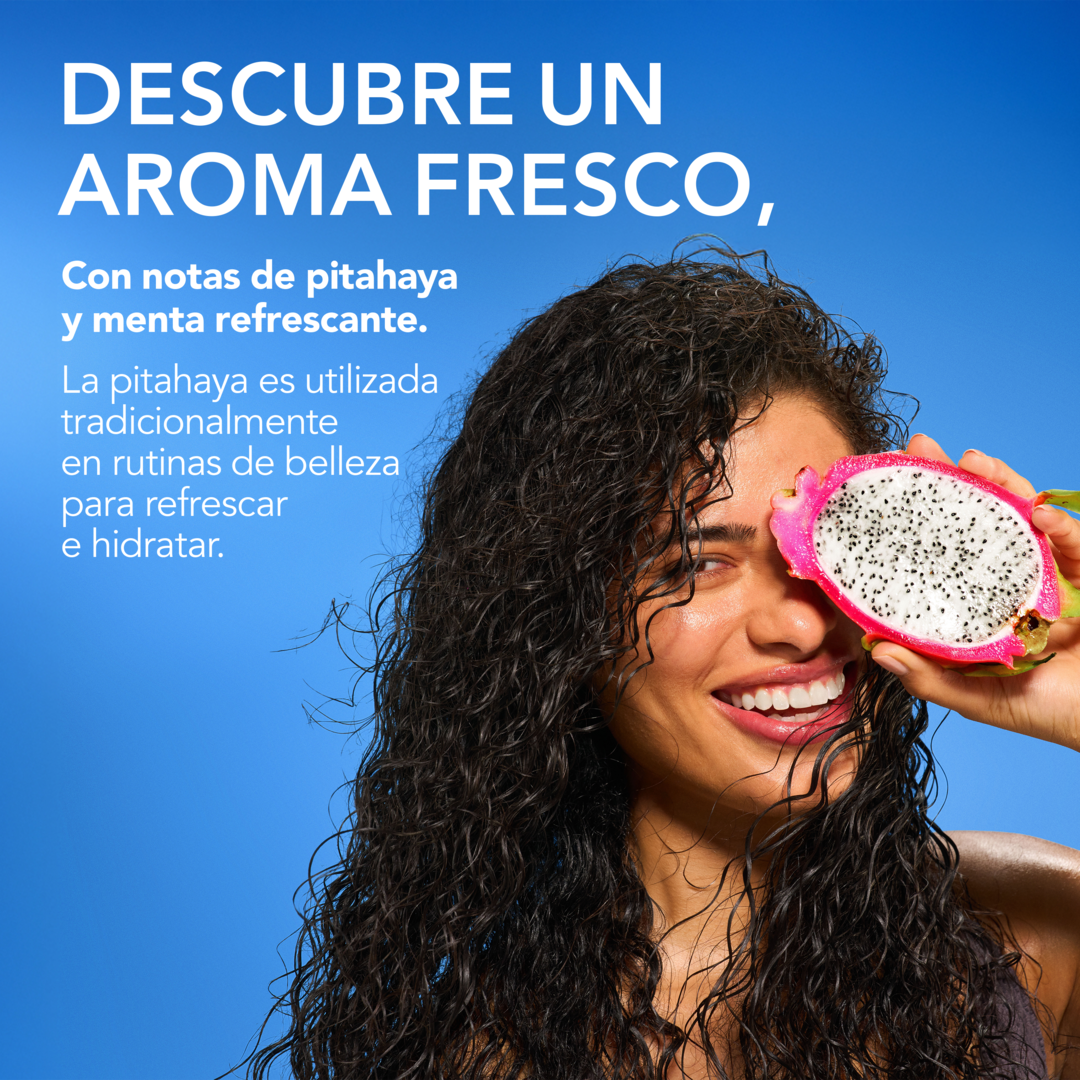 Acondicionador Herbal Essences Hidratación Refrescante, Notas de Pitahaya y Menta